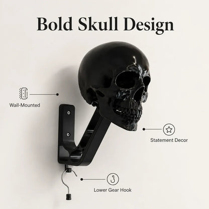 Black Knight Skull Helmet Stand