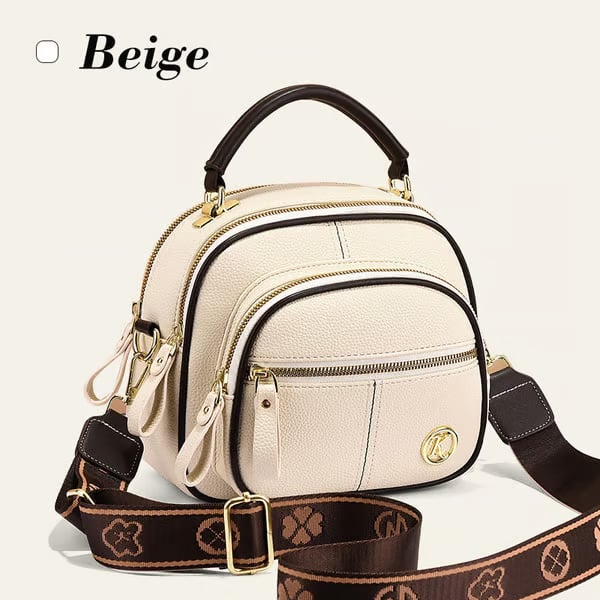 👜Classic Leather Crossbody Bag with Adjustable Strap & Multiple Pockets✨