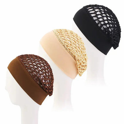 Stretchy Wide-Edge Sleeping Cap , Soft Protection Bonnet for Nighttime Hair Care & Beauty💤