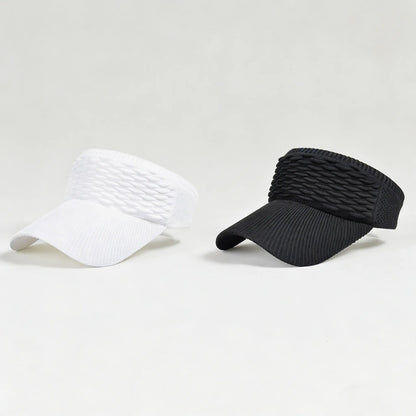 2-Pack Women’s Open-Top Breathable UV-Protection High-Ponytail Sun Visor
