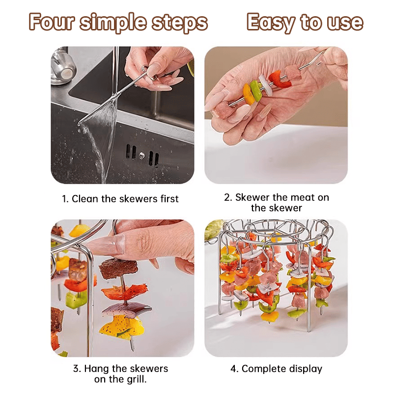🥩Air Fryer Barbecue Grill Vertical Barbecue Kebab🍤