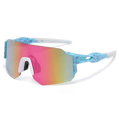 🕶️ Oversized Shield Sports Sunglasses – High-Performance Eye Protection for Outdoor Action