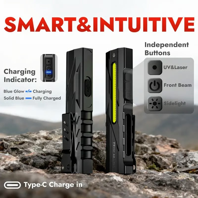 T9 PRO EDC Flashlight