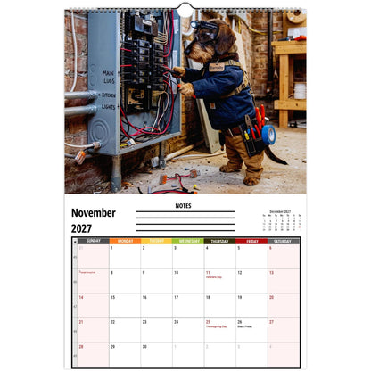 ✨ Funny Dachshund Wall Calendar 2027