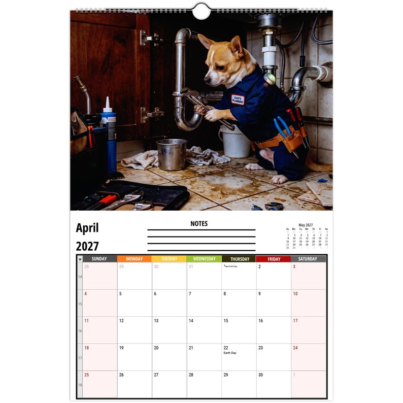 Funny Chihuahuas Wall Calendar 2027