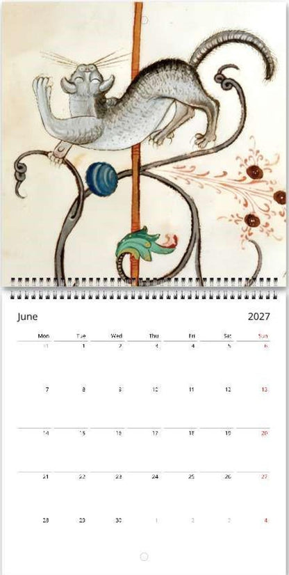 Medieval Inspired Ugly Cats Calendar