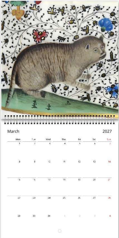 Medieval Inspired Ugly Cats Calendar