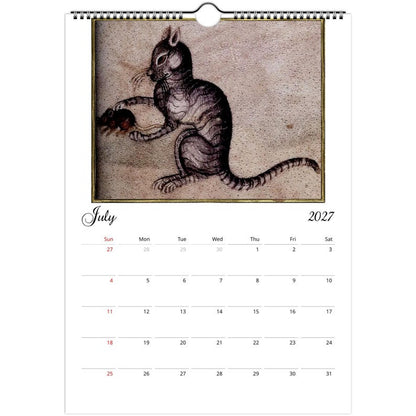 Medieval Cats Calendar 2027 – Weird and Whimsical Art Calendar