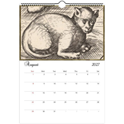 Medieval Cats Calendar 2027 – Weird and Whimsical Art Calendar