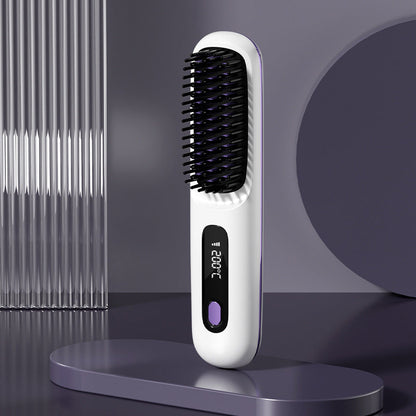 🏆2026 New Year Sale 50% OFF💁‍♀️🔥Hot Sale🎁Wireless Ceramic Heating Hair Straightening Comb