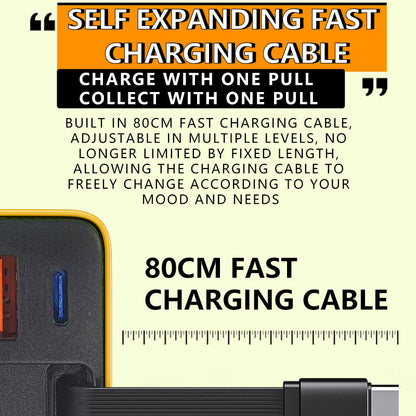 🔥 2026 Sale — Over 36200 Sold!⚡65W Charger with Retractable Type-C Cable 📲