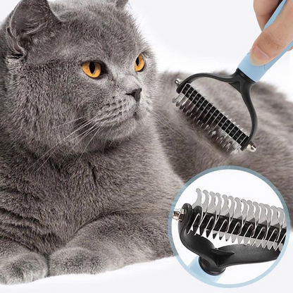 ⏰LAST DAY SALE:🔥Dual-Sided Pet Grooming Comb for Dogs & Cats