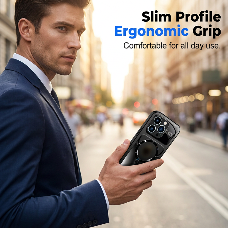 🧲 Stylish Magnetic Shockproof Phone Case – all-round protection, integrated magnetic ring & perfect for car mounts – slim, grippy & sturdy 🛡️
