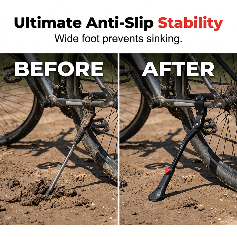 🚲 LIMITED-TIME 49% OFF! ✨ Adjustable Bicycle Kickstand – Lightweight Aluminum, Universal Fit & Frame-Safe Clamp 🔩