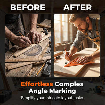📐 ✨ Precision Woodworking Triangle Square – Alloy, Adjustable, Anti-Rust 🛠️