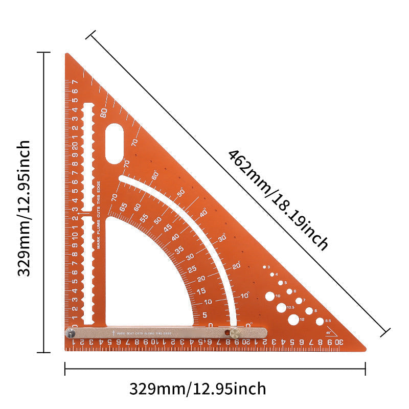 📐 ✨ Precision Woodworking Triangle Square – Alloy, Adjustable, Anti-Rust 🛠️