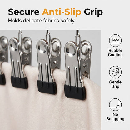 📢📢49% OFF !! ⏰Multi-Clip Wooden Hanger for Closet Organization