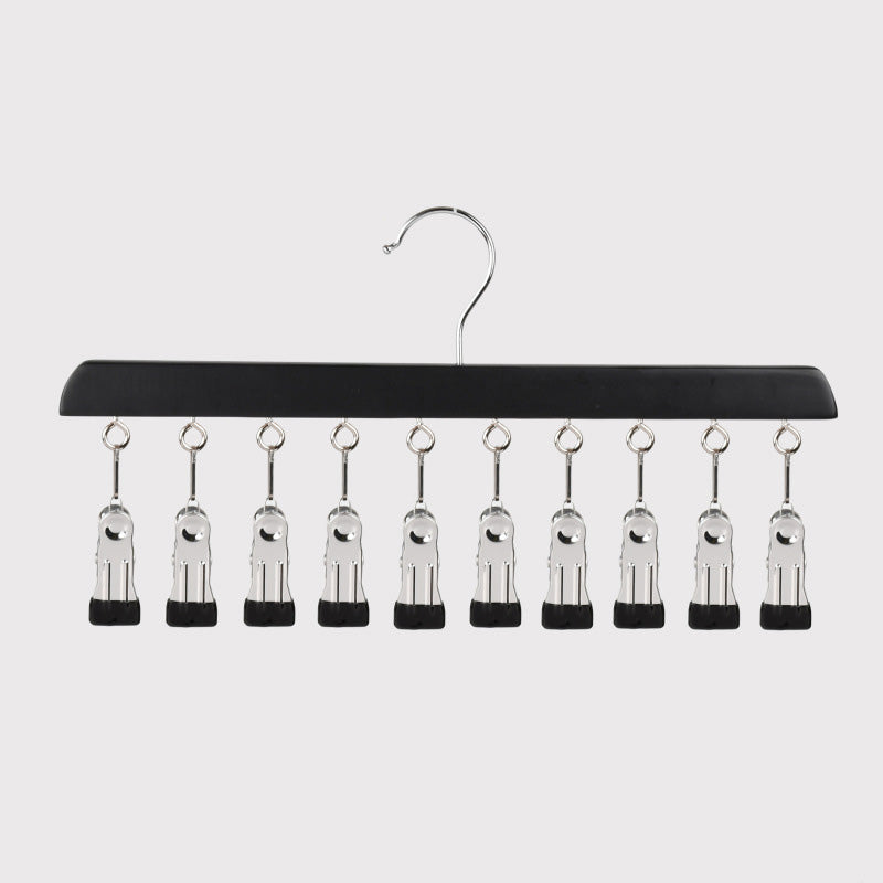📢📢49% OFF !! ⏰Multi-Clip Wooden Hanger for Closet Organization