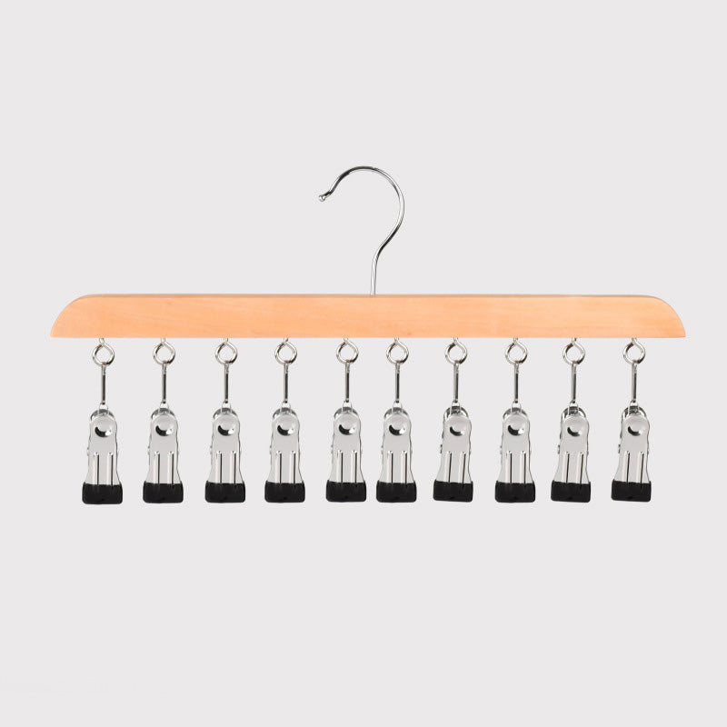 📢📢49% OFF !! ⏰Multi-Clip Wooden Hanger for Closet Organization