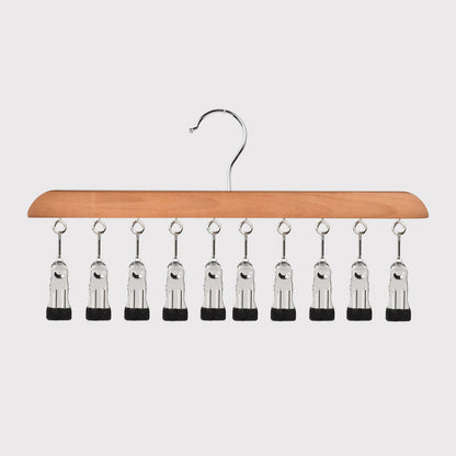 📢📢49% OFF !! ⏰Multi-Clip Wooden Hanger for Closet Organization