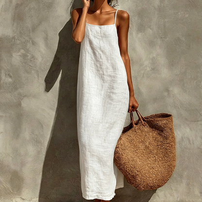 🏖️Summer Hot Sale - Up to 49% OFF💐Women's Casual Solid Color Slip Dress🌷