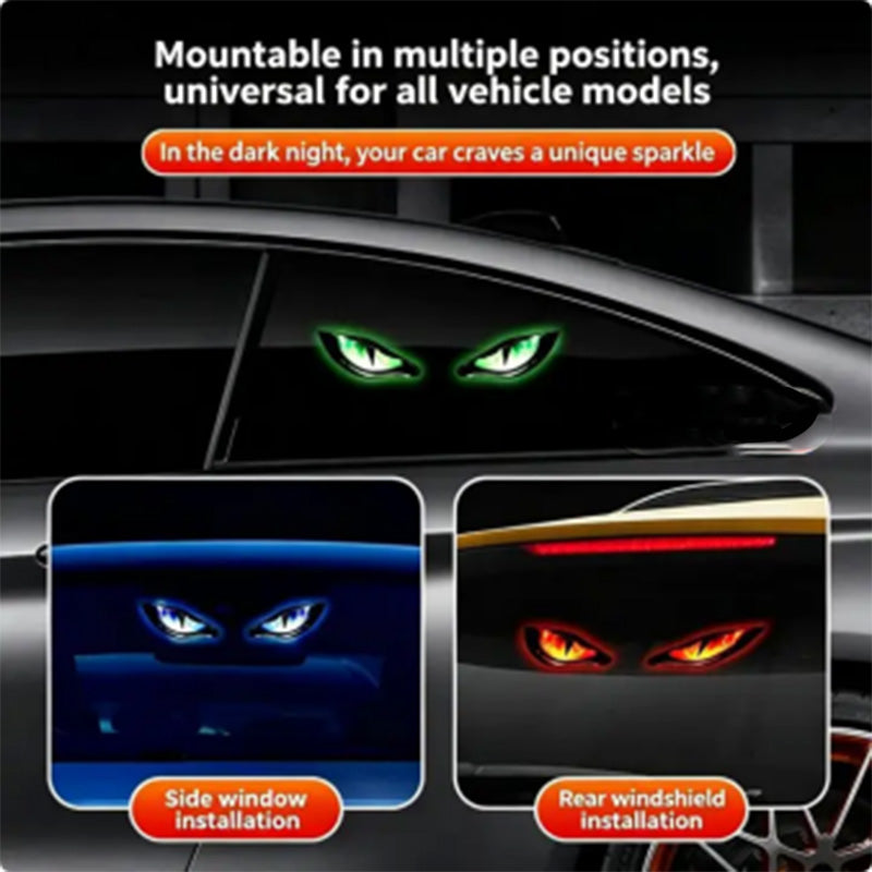 ⏳Time-Limited Special⏰ Solar LED Car Warning Light – Devil Eye Design 🔥