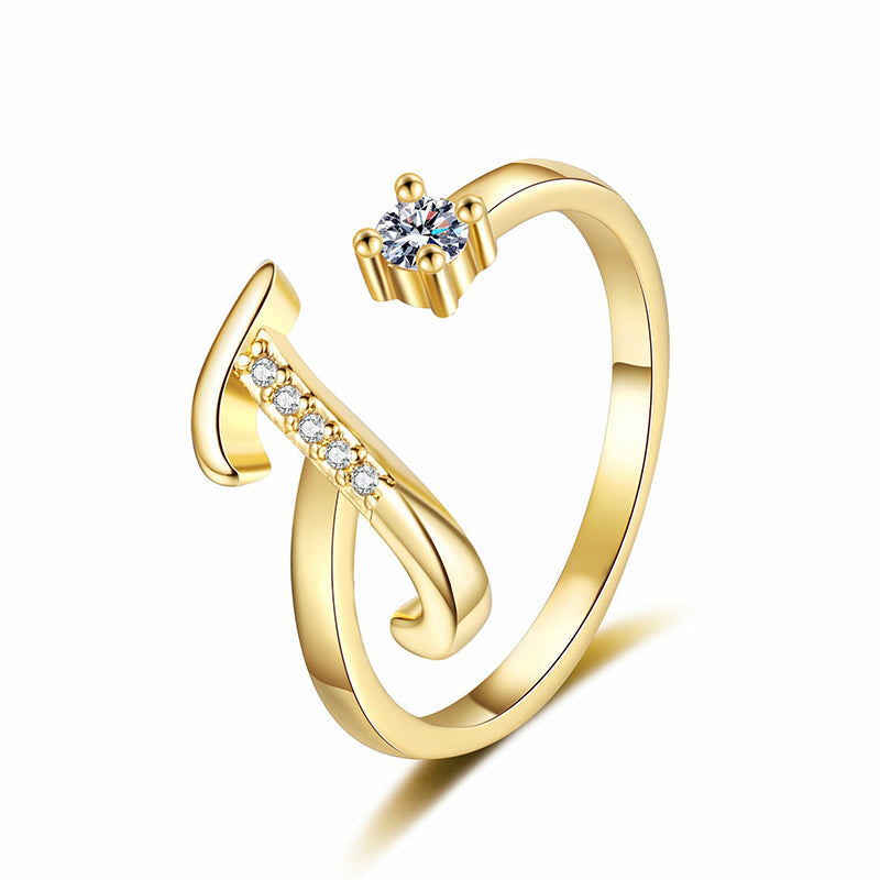 ⏳Limited-time 48% off⏰Adjustable Sparkle Initial Ring for Women💍
