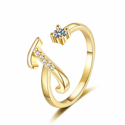 ⏳Limited-time 48% off⏰Adjustable Sparkle Initial Ring for Women💍