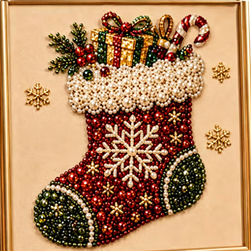 ⏳Last Day Sale Only ￡6.99!!🎁💎DIY Christmas Pearl Diamond Art Kit🎨Relaxing & Beginner-Friendly🧘