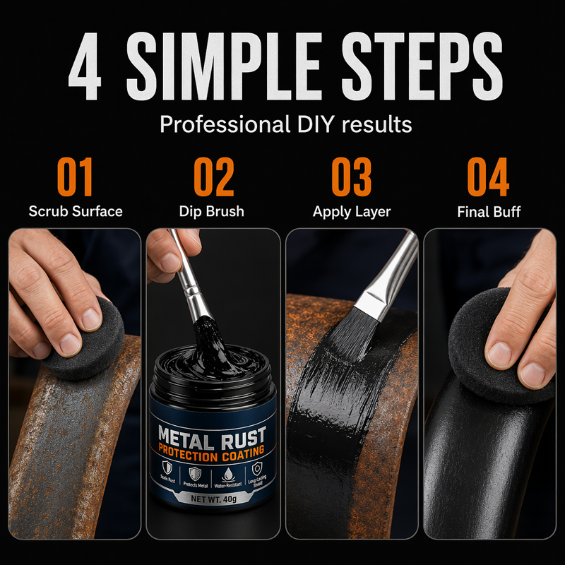 🥳2026 HOT SALE🥳💞50K+ SOLD!🔧🏠 Metal Rust Protection Black Repair Paste – Restores rusty gates, railings & tools. Forms protective coating – no need to replace! 🛡️✨