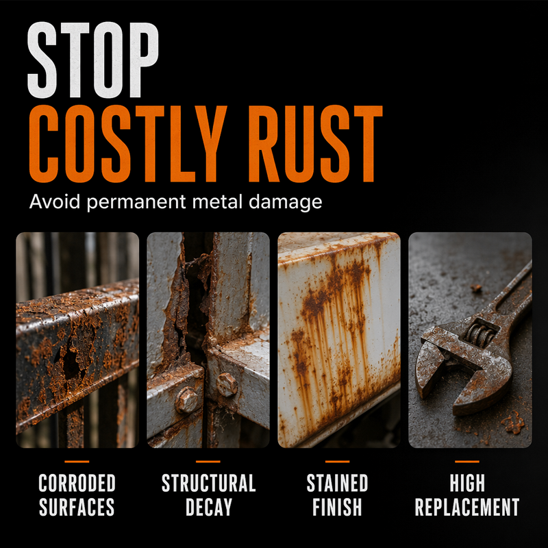 🥳2026 HOT SALE🥳💞50K+ SOLD!🔧🏠 Metal Rust Protection Black Repair Paste – Restores rusty gates, railings & tools. Forms protective coating – no need to replace! 🛡️✨