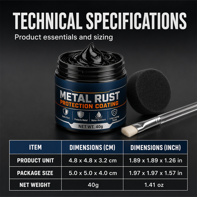 🥳2026 HOT SALE🥳💞50K+ SOLD!🔧🏠 Metal Rust Protection Black Repair Paste – Restores rusty gates, railings & tools. Forms protective coating – no need to replace! 🛡️✨