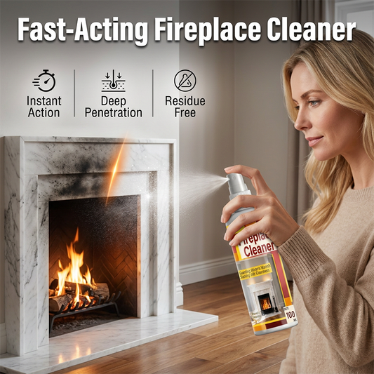 🔥49% OFF NOW! Fast‑Acting Fireplace Cleaner Spray, Deep Penetrating Soot & Smoke Stain Remover, Residue‑Free Cleaning Spray for Fireplace Surfaces