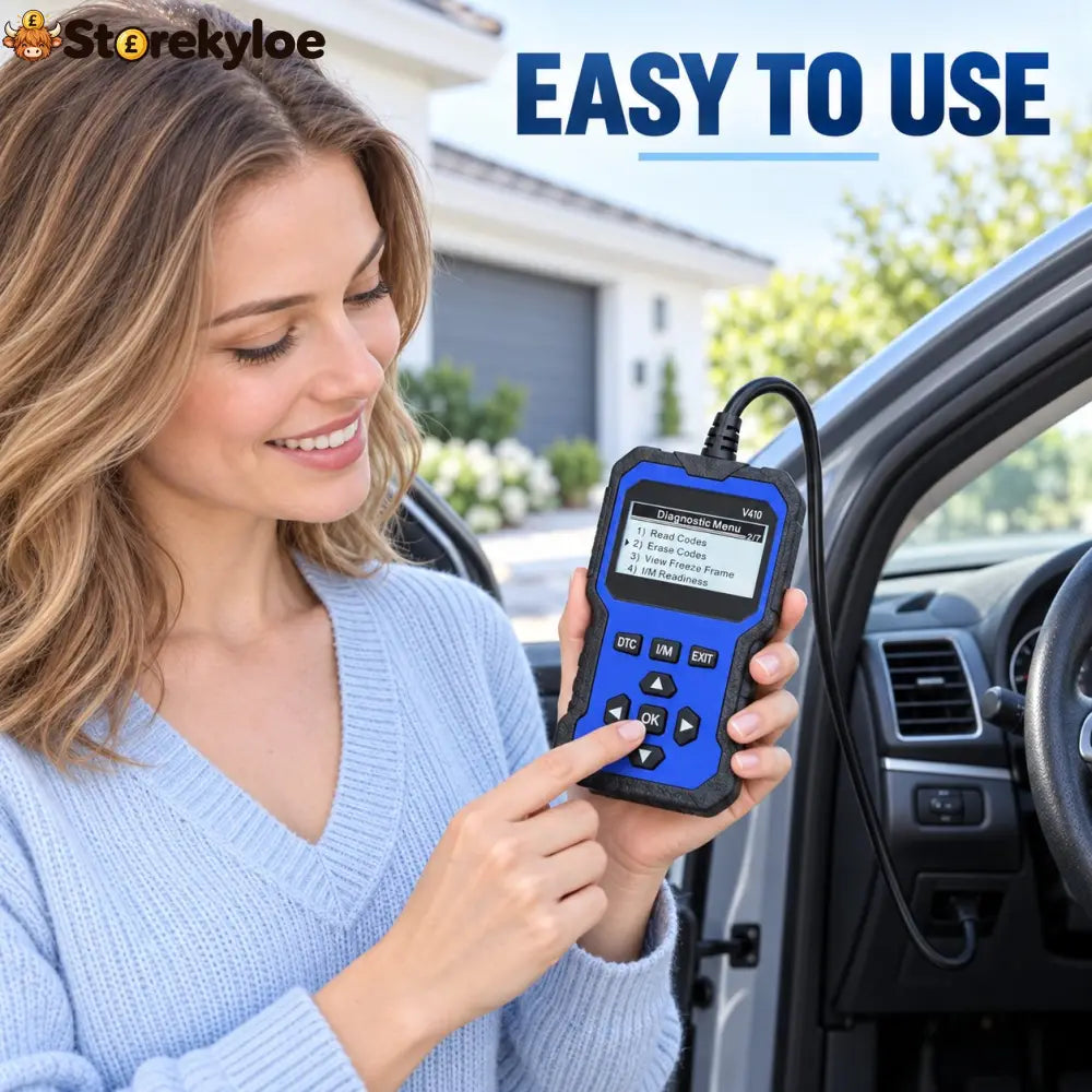 🚗 Universal Vehicle Code Reader - Red