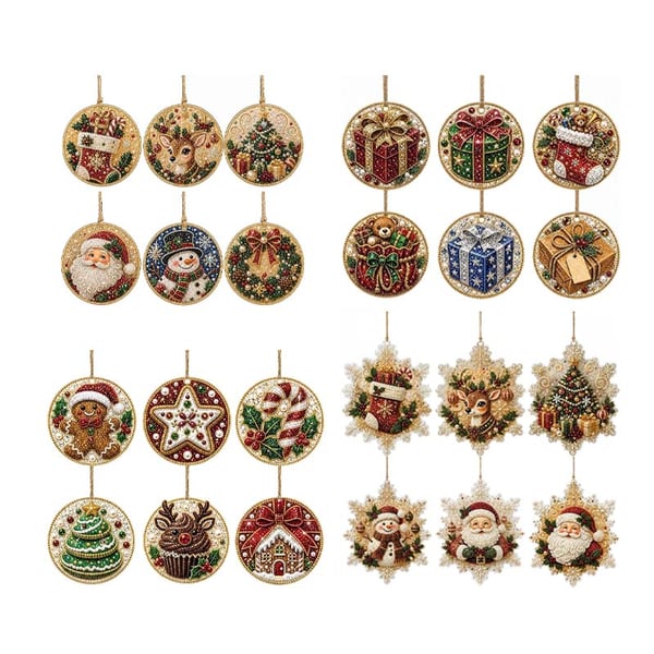 Christmas Snowman + Bakery + Gifts + Snowflake (24 pcs)
